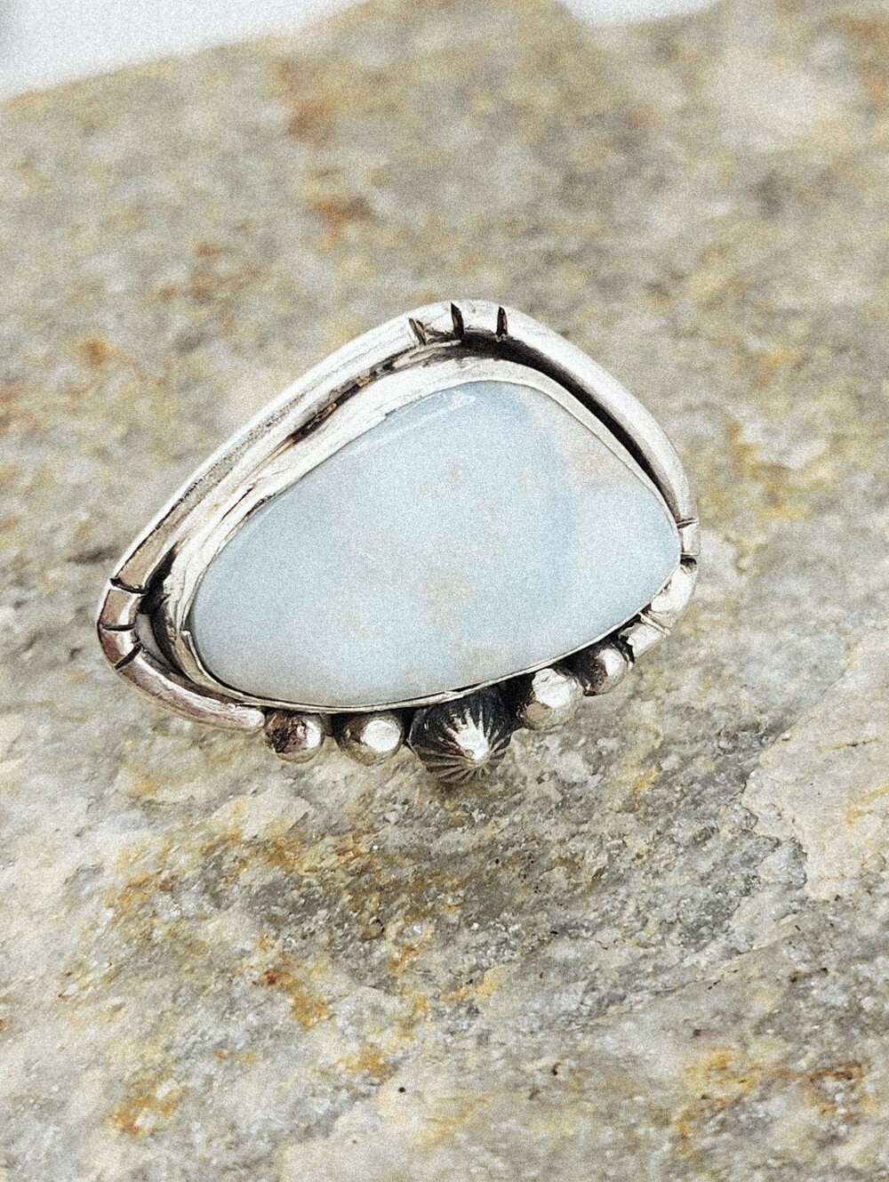 LARIMAR RING HANDMADE IN STERLING SILVER UNISEX SIZE 9 - Picture 15 of 16